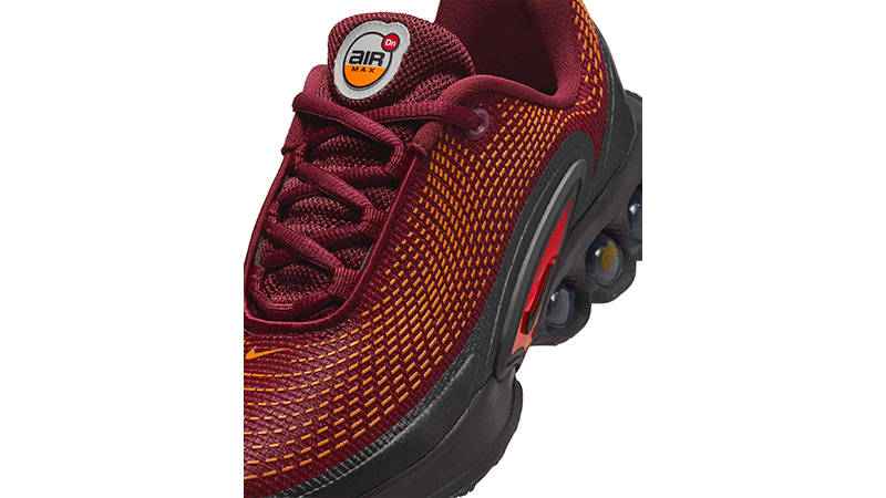 Nike Air Max Dn GS Dark Team Red Black FB8987-600 tongue