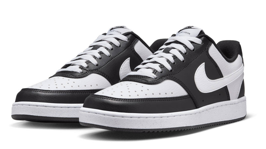 Nike Court Vision Low Next Nature Black White Front