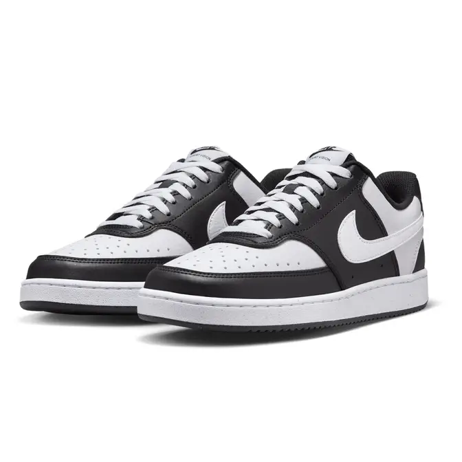 Nike Court Vision Low Next Nature Black White Front
