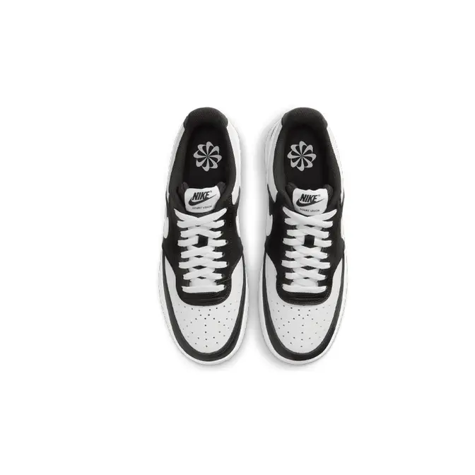 Nike Court Vision Low Next Nature Black White Middle