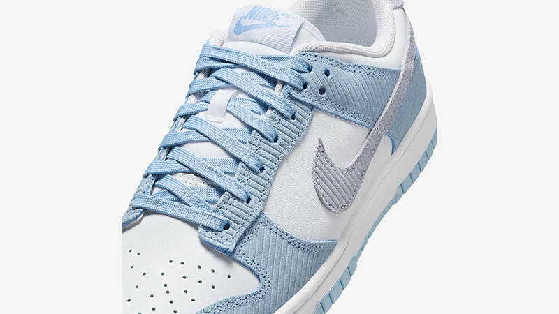 Nike Dunk Low Blue Corduroy FN7167-400 tongue