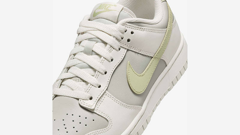 Nike Dunk Low Phantom Olive Aura IB3484-001 tongue
