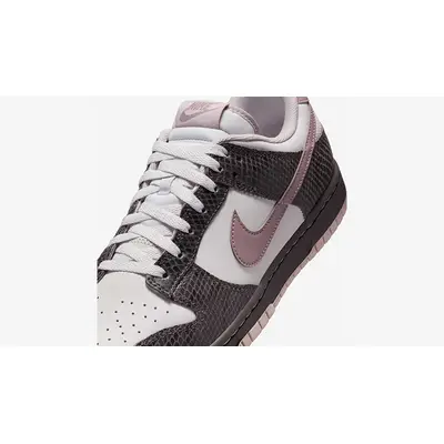 Nike Dunk Low SE Snakeskin Medium Ash HV6932-299 tongue