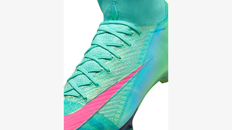 Nike Mercurial Superfly 10 Elite SE FG High-Top Football Boot Hyper Turquoise FQ8309-300 tongue