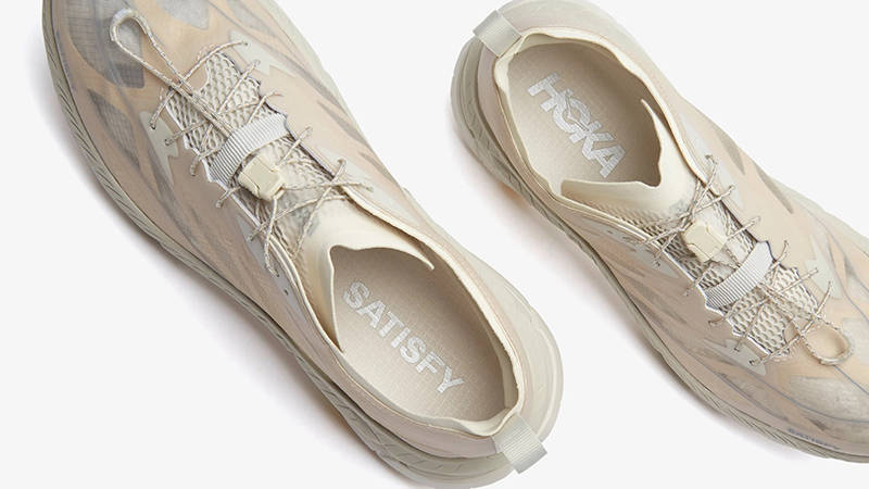 Satisfy x Hoka One One Mafate Speed 4 Lite Bone 1157050-BONE Top