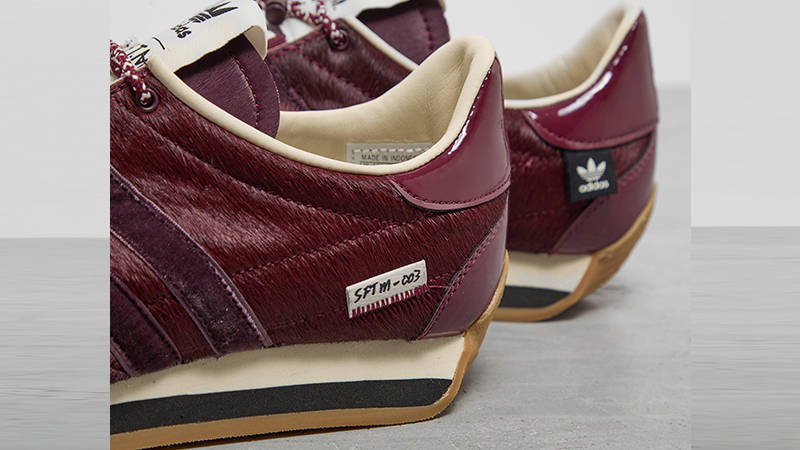 Song For The Mute x adidas Country OG Maroon JH9011 heel