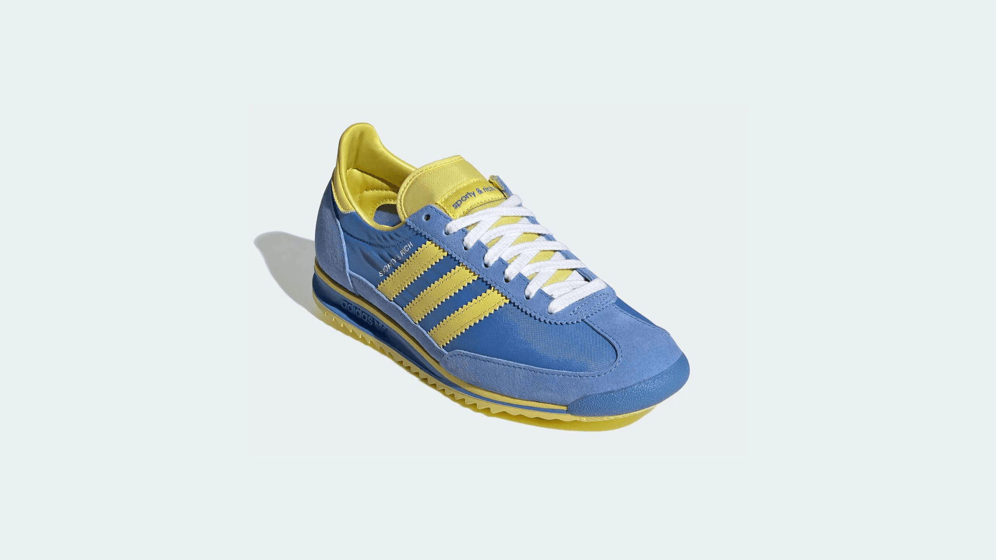Sporty & Rich x adidas SL72 Sport Blue Yellow