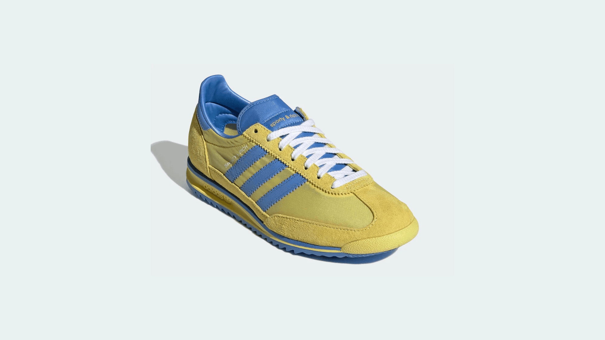 Sporty & Rich x adidas SL72 Yellow Blue