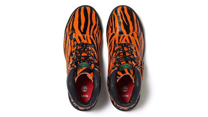 Supreme x Timberland Field Boot Tiger Top