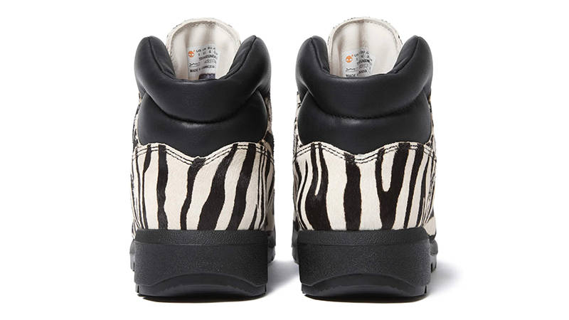 Supreme x Timberland Field Boot Zebra Back