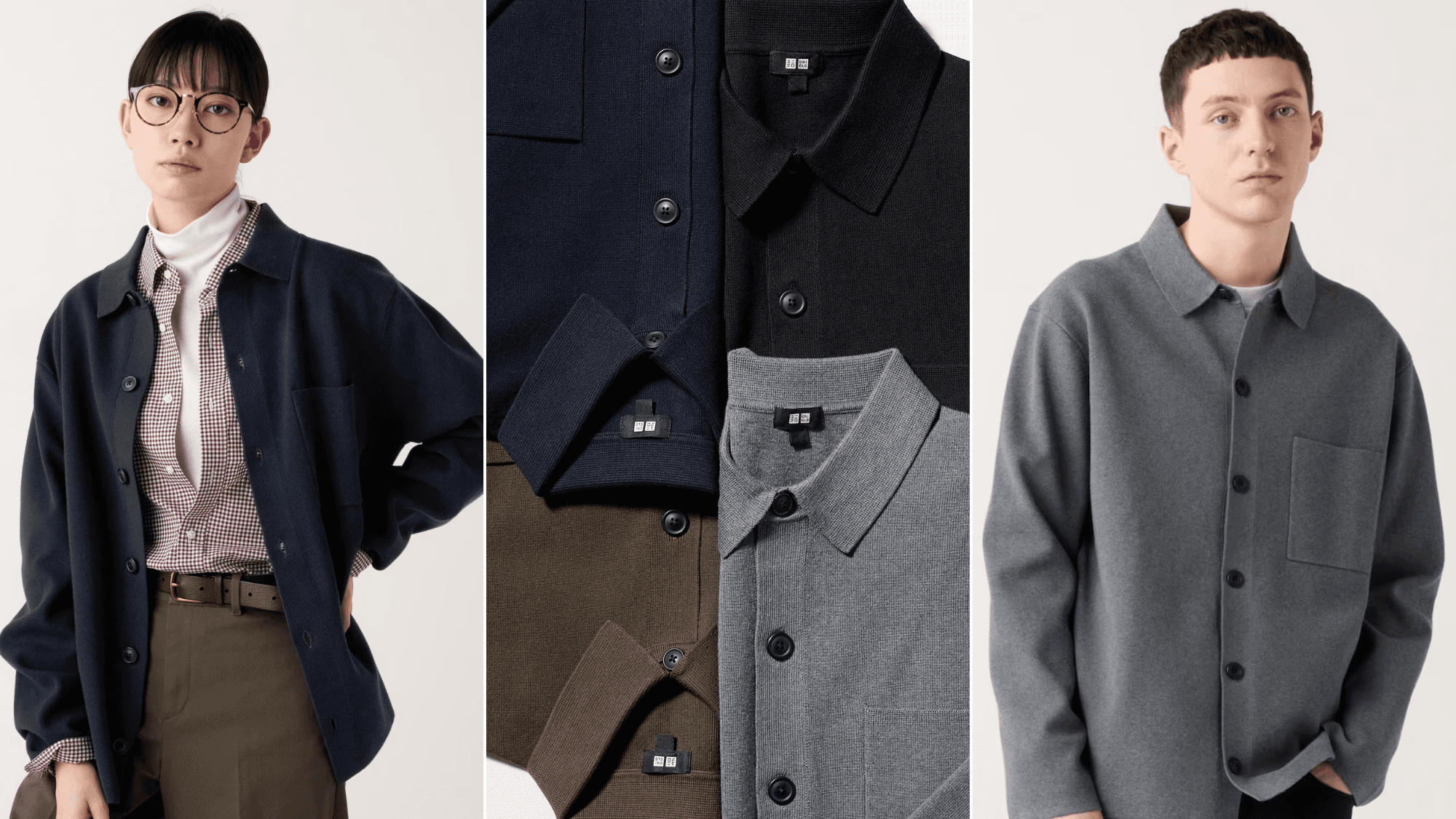 Milano Ribbed Shirt Collar Cardigan