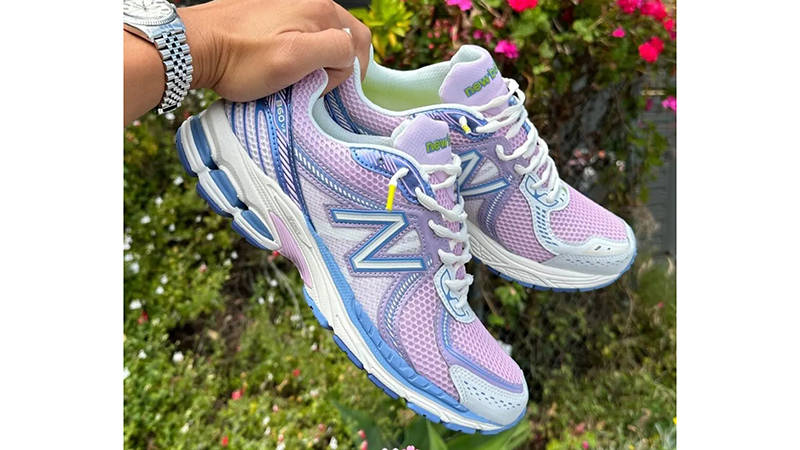 Up There x New Balance 860v2 Pink White ML860UT2 Side