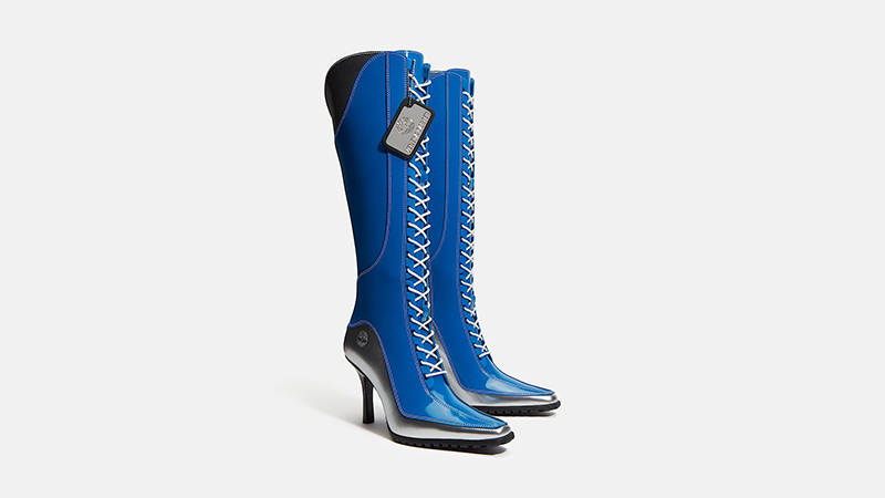Veneda Carter x Timberland 14 Inch Lace Zip Boot Blue