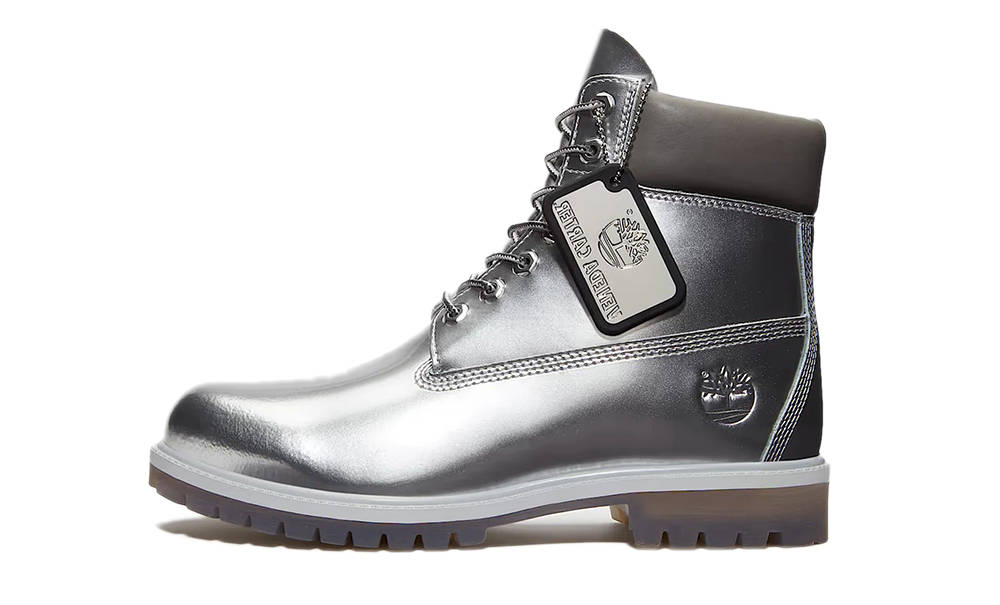 Veneda Carter x Timberland Inch Lace Up Waterproof Boot Silver