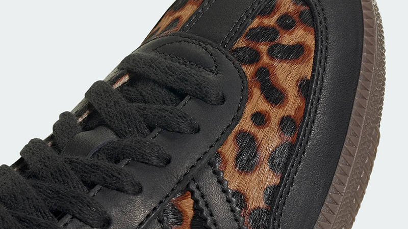 Wales Bonner x adidas Samba Leopard Black Green JI2735 Detail