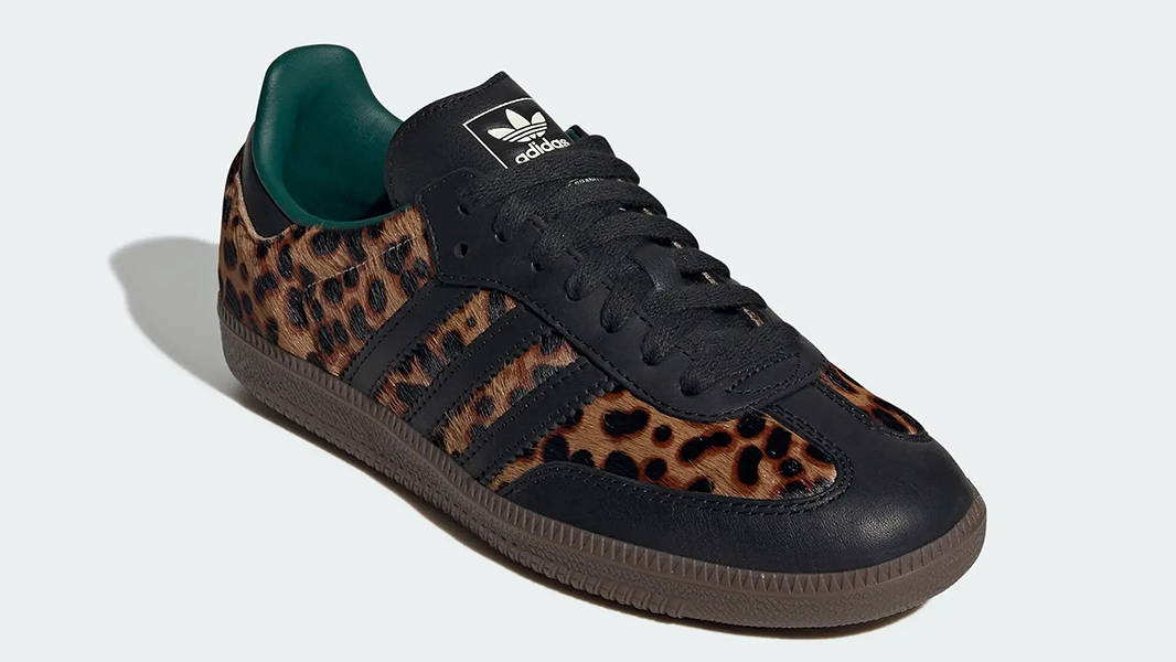 Wales Bonner x adidas Samba Leopard Black Green JI2735 Side