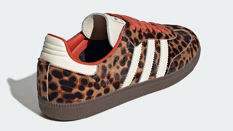 Wales Bonner x adidas Samba Leopard Cream Orange JI2734 Back