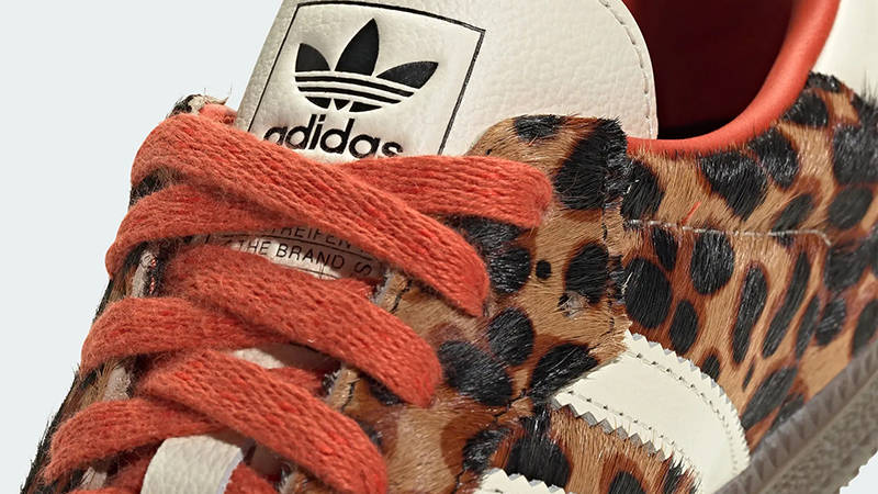 Wales Bonner x adidas Samba Leopard Cream Orange JI2734 Detail 2