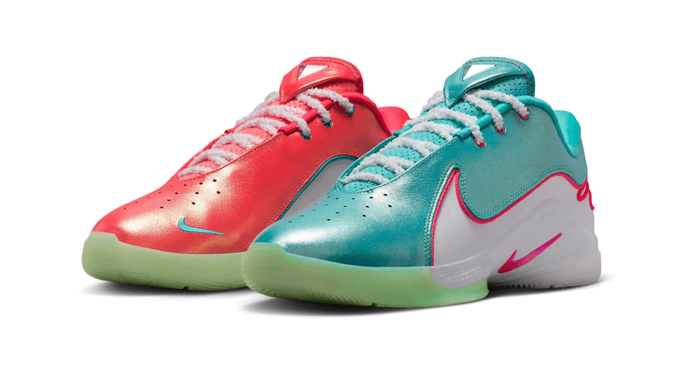 via Nike Nike and LeBron Bring the Holiday Spirit with Mismatched “Christmas” Kicks