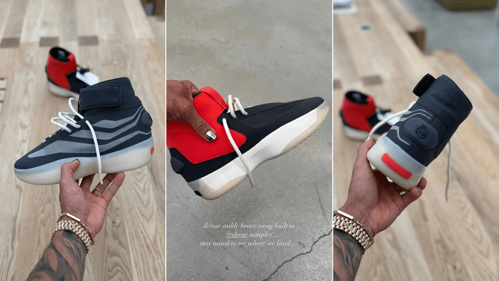 via @jerrylorenzo Jerry Lorenzo Unveils adidas x Fear of God Athletics II Basketball Sample Inspired by Derrick Rose