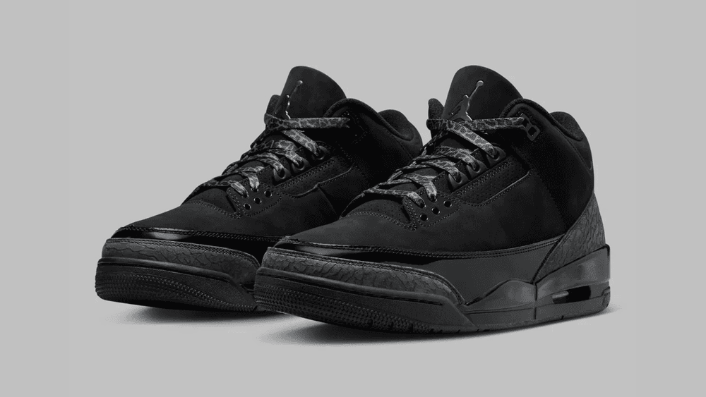 via Nike Official Images: Air Jordan 3 Getting the "Black Cat" Treatment
