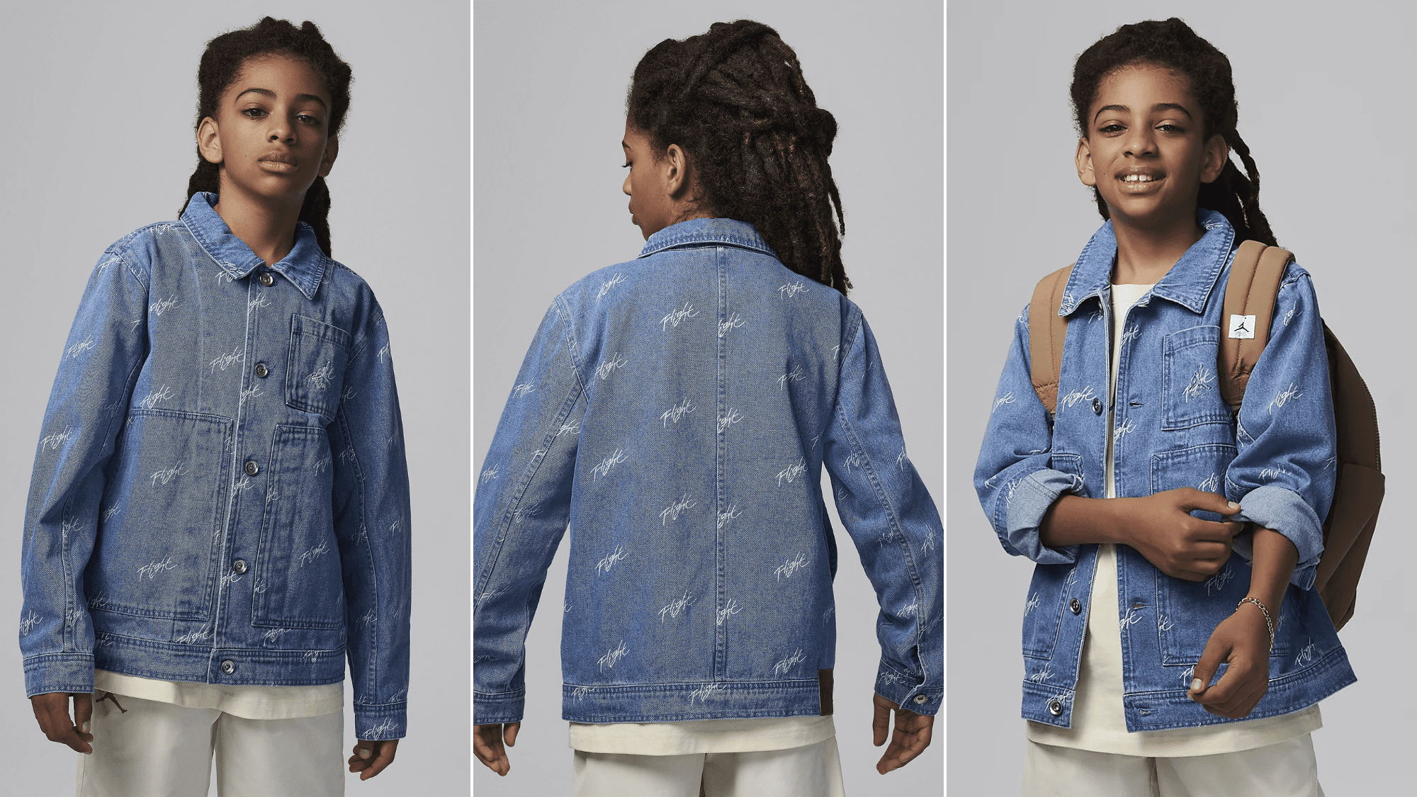 Jordan Flight Heritage Older Kids' Denim Jacket