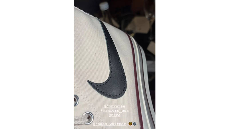 A Ma Maniére x Converse Chuck 70 While You Were Sleeping swoosh