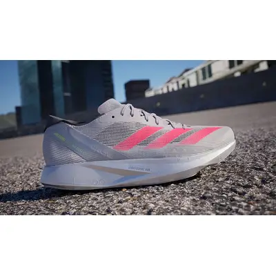 adidas Adizero Takumi Sen 10 Grey Red IG1979 front