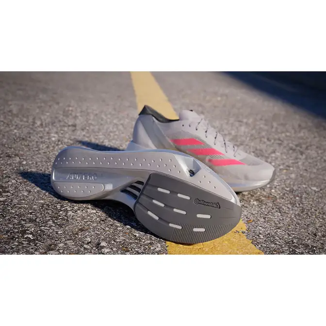 adidas Adizero Takumi Sen 10 Grey Red IG1979 side