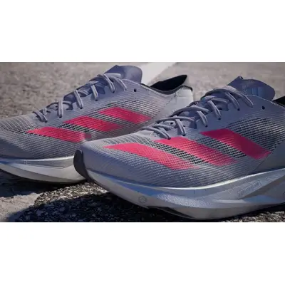 adidas Adizero Takumi Sen 10 Grey Red IG1979 toe