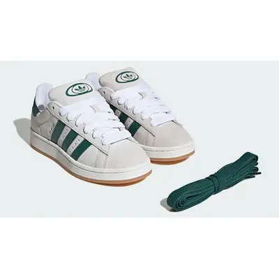 adidas Campus 00s Crystal White Green JQ7784 Front