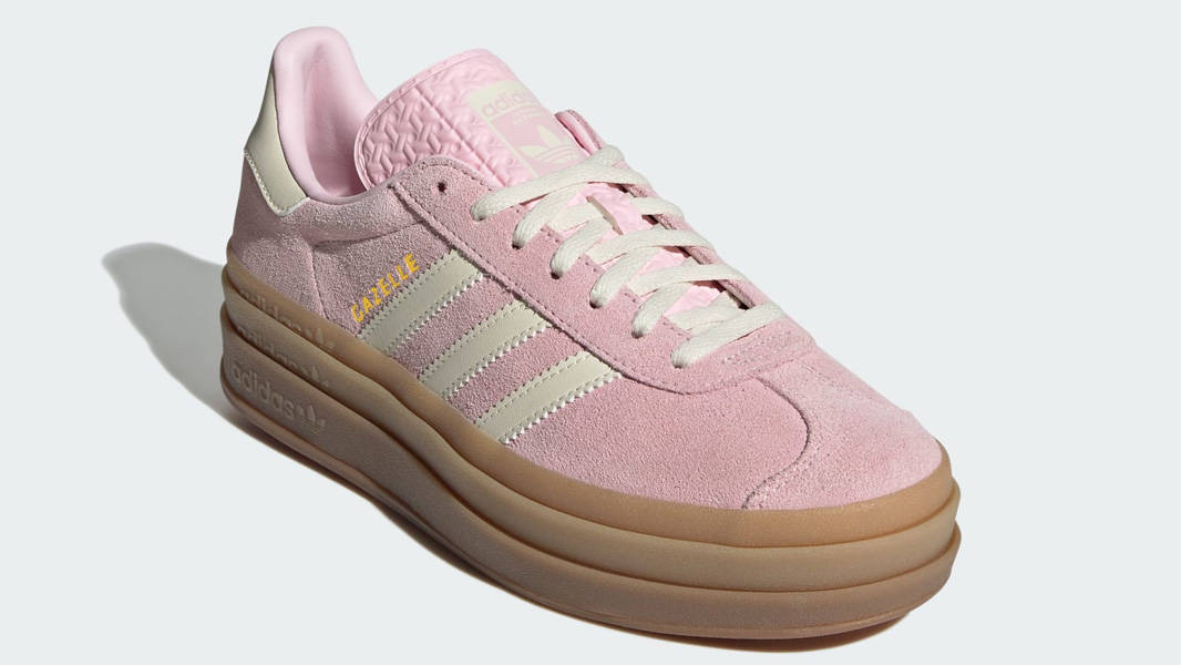 ★【Adidas】 Gazelle Bold Clear Pink Cream White★ BUY Adidas Gazelle Bold W Footwear White / Clear Pink