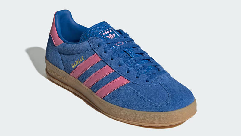 adidas gazelle silver green womens adidas Gazelle (Semi Pink Spark/Lucid Blue/Gum)
