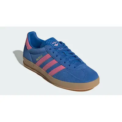 adidas Gazelle Indoor Blue Pink JS4144 front