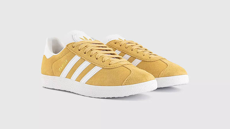 adidas gazelle silver green womens adidas Gazelle Indoor Crew / Yellow – JD Sports main image 1