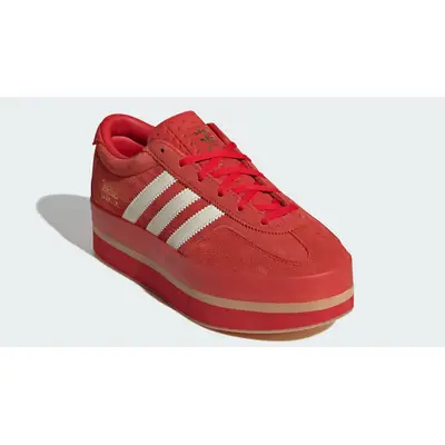 adidas Gazelle Stack Red Cream White Front
