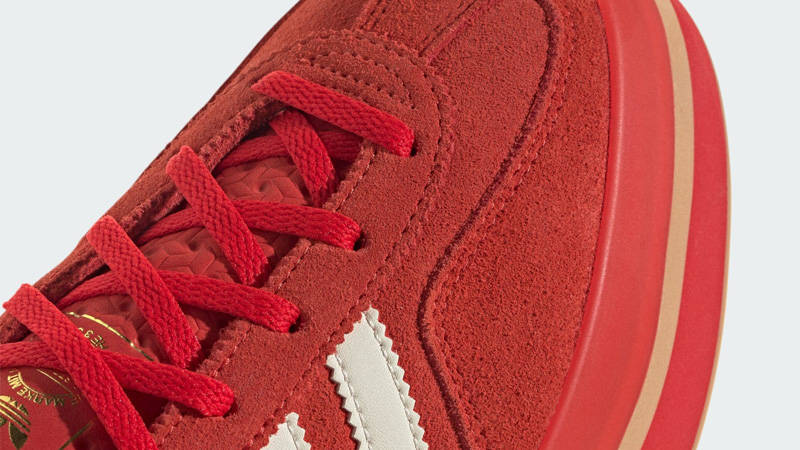 adidas Gazelle Stack Red Cream White Side