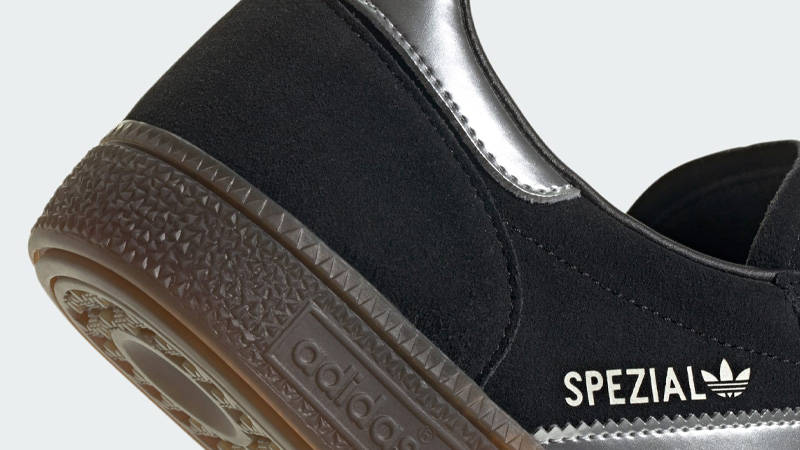 adidas Handball Spezial Black Silver Metallic Closeup