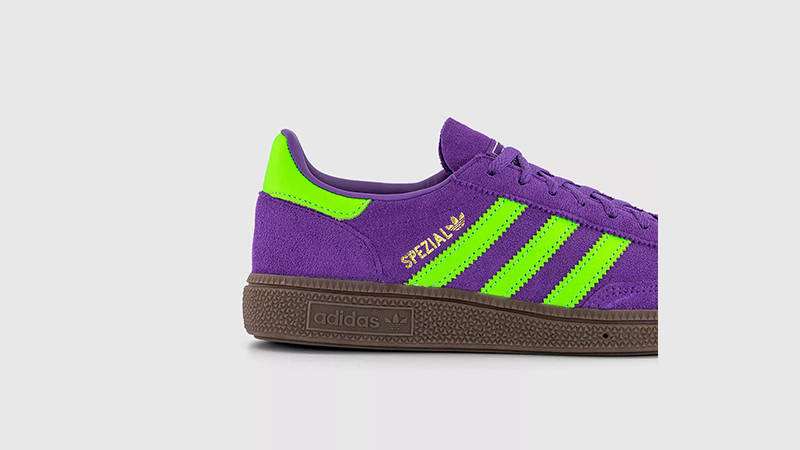 adidas Handball Spezial Purple Green JS0251 heel