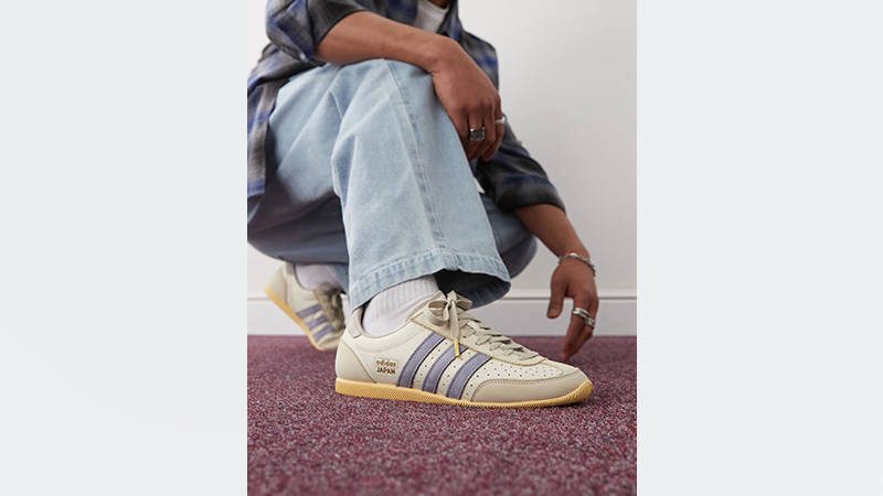 adidas Japan Cream Violet JI2664 on foot full