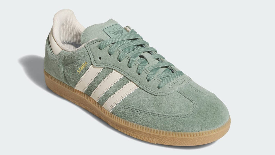 adidas Samba ADV Silver Green Wonder White Front