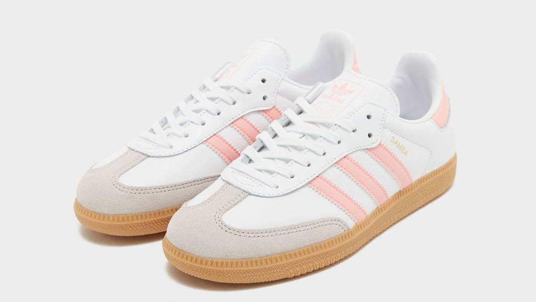 adidas Samba OG GS White Coral Pink Front