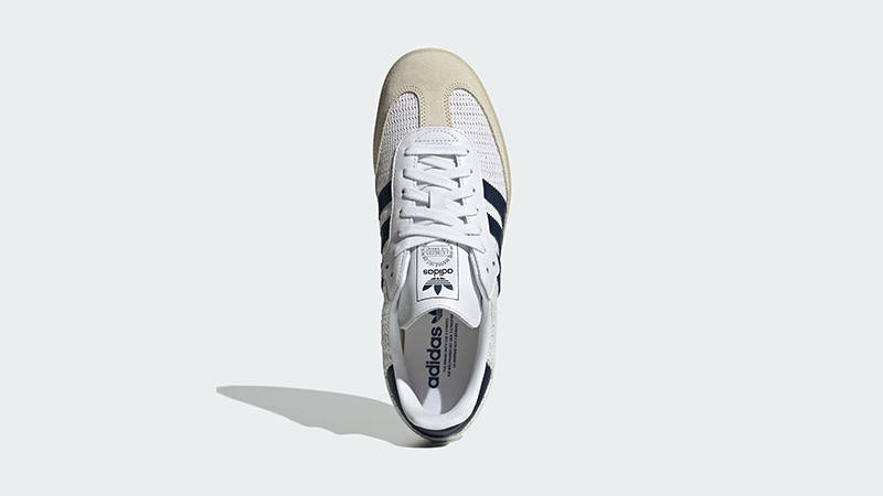 adidas Samba OG Knitted Mesh White Navy JH5633 middle