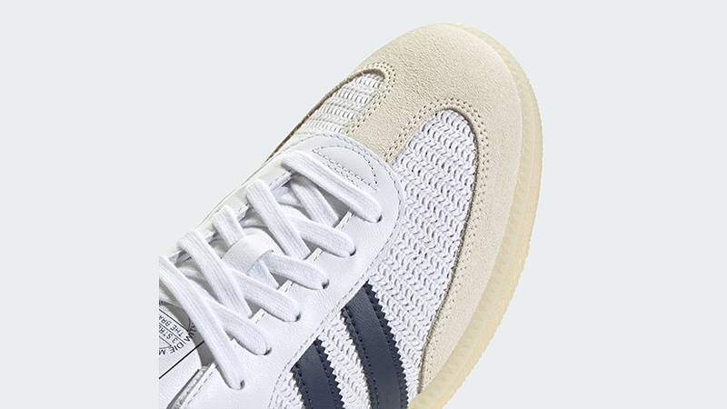 adidas Samba OG Knitted Mesh White Navy JH5633 toe