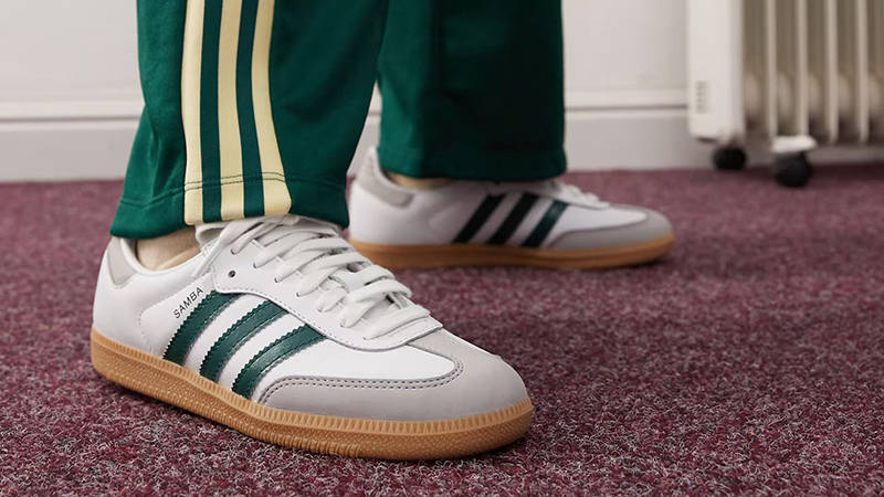 adidas Samba OG White Green Gum JI2724 front
