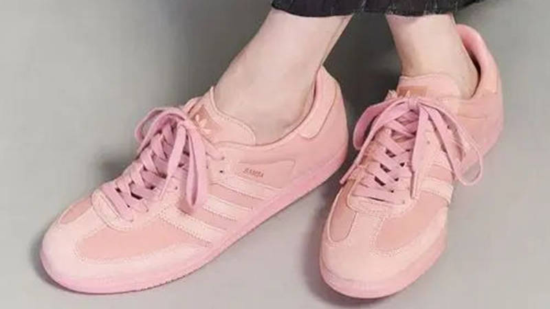 adidas Samba OG Wonder Mauve JS0194 on foot