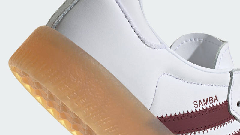 adidas Sambae White Shadow Red Closeup