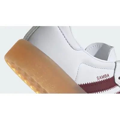 adidas Sambae White Shadow Red Closeup