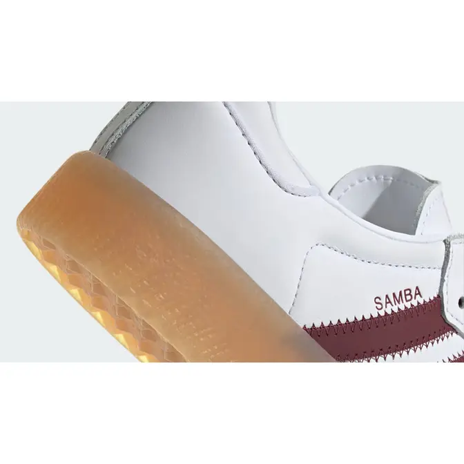 adidas Sambae White Shadow Red Closeup