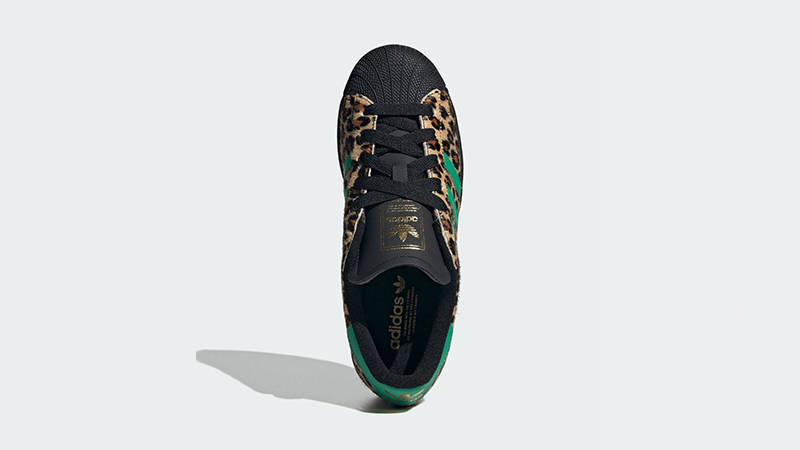 adidas Superstar Leopard Black Green JP8165 middle